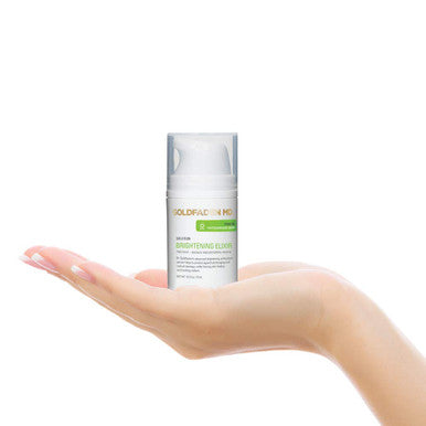 GOLDFADEN MD Brightening Elixir Serum w/Vitamin C Ferulic Acid Vitamin B Vitamin E Helps Aid Against The Appearance Of Photoaging Leaves Skin Feeling Hydrated Looking Radiant 1.0 fl oz