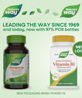 Nature'S Way Vitamin B1 High Potency 100 Mg Thiamin Per Serving Thiamin Hcl Supports Energy Metabolism Gluten Free 100 Capsules (Packaging May Vary)