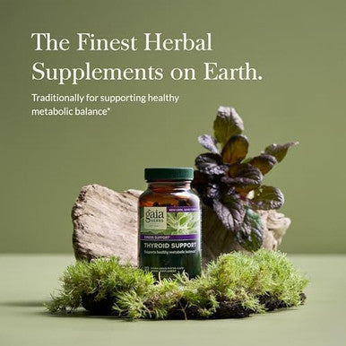 Gaia Herbs Thyroid Support Made With Ashwagandha Kelp Brown Seaweed And Schisandra To Support Healthy Metabolic Balance And Overall Wellbeing 120 Vegan Liquid Phytocapsules (40Day Supply)