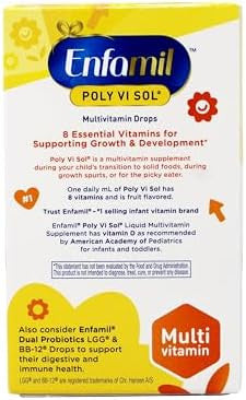 Enfamil Polyvisol Multivitamin Drops 1.67 Fl Oz Supports Growth & Immune Health For Ages 624 Months Includes Easytouse Dropper