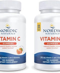 Nordic Naturals Vitamin C Gummies Tart Tangerine 120 Gummies 250 Mg Vitamin C Immune Support Antioxidant Protection Child Growth and Development NonGmo Vegan 60 Servings (Pack Of 2)