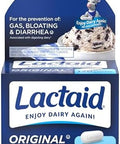 Lactaid Original Strength Lactose Intolerance Pills 9000 Fcc Natural Lactase Enzyme Dairy Relief Caplets Helps Prevent Gas Bloating & Diarrhea Due To Lactose Sensitivity In Adults & Kids 120 Count