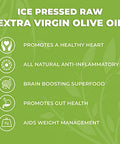 MaryRuth Organics Olive Oil | USDA Organic Extra Virgin Olive Oil | Ice Pressed Extra Virgin Olive Oil | Supports Digestive Health | High in Nutrients | Raw | Vegan | Non-GMO | Gluten Free | 12 Fl Oz