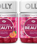 Olly Undeniable Beauty Gummy For Hair Skin Nails Biotin Vitamin C Keratin Chewable Supplement Grapefruit 30 Day Supply 60 Count