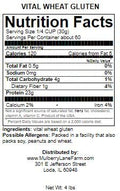 Vital Wheat Gluten, 4 Pounds, Non-GMO, Bulk, Mulberry Lane Farms