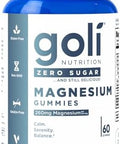 Goli Zero Sugar Goli Magnesium Gummies - 260Mg Magnesium Vitamin D No Artificial Sweeteners No Sugar Alcohols. Gelatin- Gluten- Vegan & Non-Gmo (1)