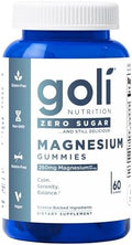 Goli Zero Sugar Goli Magnesium Gummies - 260Mg Magnesium Vitamin D No Artificial Sweeteners No Sugar Alcohols. Gelatin- Gluten- Vegan & Non-Gmo (1)
