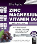 Zinc+Magnesium+Vitamin B6 Max Strength Gummies - Potent All-Natural Zinc, Magnesium, B6 For Immune Support And Muscle Energy & Recovery Elite Alpha