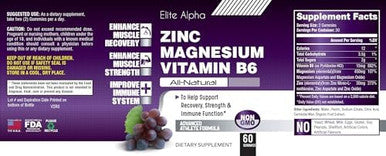 Zinc+Magnesium+Vitamin B6 Max Strength Gummies - Potent All-Natural Zinc, Magnesium, B6 For Immune Support And Muscle Energy & RecoveryÃƒÂ¢Ã¢â‚¬ÂÃ¢â‚¬Å¡Elite Alpha