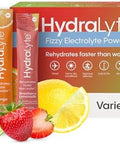 Hydralyte Low Sugar Rapid Rehydration - Lightly Sparkling Electrolyte Powder Packets 8 Oz Serve Variety Hydration Packets Hydration For Heat Travel Exercise And Bachelorette Parties (30 Count)