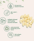 Micro Ingredients Super Vitamin K Complex (K2 Mk7 Mk4 & K1) 360 Coconut Oil Softgles Easily Absorbed K Vitamins Active Menaquinone Complex Non-Gmo