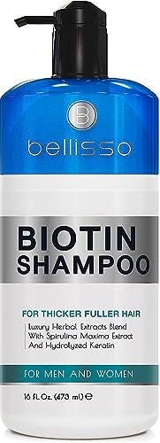 Bellisso Biotin Heat Protectant Spray For Hair With Moroccan Argan Oil And Biotin Shampoo