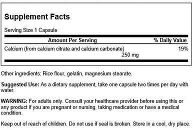 Swanson Calcium Citrate Complex Muscle Bone Health Support Mineral Supplement 300 Capsules
