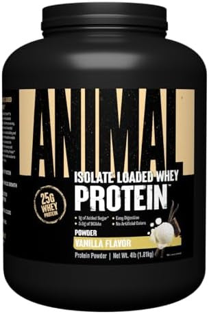 Animal Whey Isolate Whey Protein Powder 4 Pound Pak Convenient Allinone Vitamin & Supplement Pack 30 Count