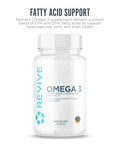 Revive Md Omega 3 Fish Oil Supplements For Men & Women Softgels With Epa & Dha Fatty Acids For Healthy Skin & Joints Heart & Brain Support Vegan-Friendly Gluten-Free (120 Softgels)
