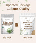Micro Ingredients Organic Psyllium Husk Powder 2Lbs (32Oz) Daily Soluble Fiber Supplement India Origin Non-Gmo Keto Friendly Vegan