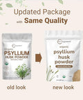 Micro Ingredients Organic Psyllium Husk Powder 2Lbs (32Oz) Daily Soluble Fiber Supplement India Origin Non-Gmo Keto Friendly Vegan