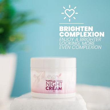Eva Naturals Vanilla Bean Night Cream By Eva Naturals (60 Ml) With Vitamin E And Green Tea