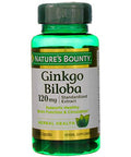 Nature's Bounty Ginkgo Biloba Double Strength 120 Mg 100 Capsules Pack Of 2