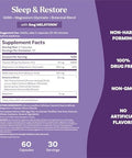 Natrol Sleep and Restore Capsules Calm Magnesium Glycinate Magnesium Sleep Aid With Gaba Melatonin 5Mg Botanical Blend 30 Day Supply 60 Count (Pack Of 2)