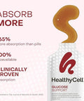 Healthycell Glucose Support Supplement To Support Balanced Blood Sugar - Berberine Cinnamon & Chromium For Healthy Insulin Function & Proper Glucose Metabolism - 30 Gel Packs Apple Cinnamon Flavored