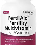 Fairhaven Health Fertilaid For Women Prenatal Vitamin Fertility Supplements For Women Conception For Her With Vitex And Folate Support Cycle Regularity And Ovulation 90 Capsules