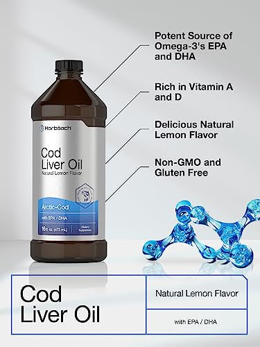 Horbaach Arctic Cod Liver Oil With Epa/Dha 16 Fl Oz