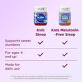Olly Kids Melatonin Sleep Gummy Supplement Supports Sleep Quality Magnesium LTheanine Lemon Balm Cloudberry Peach Flavored 25 Day Supply 50 Count