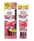 Gurunanda Sensitive Toothpaste 5 Potassium Nitrate For Tooth Sensitivity Relief Nano Hydroxyapatite Xylitol & White Turmeric For Happy Gums Fluoride-Free Natural Clove Mint 4.2 Oz