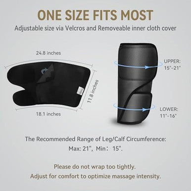 Fit King Air Compression Leg Massager With Heat - Great For Wife Mom Dad