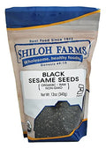 Shiloh Farms Organic Black Sesame Seeds 12 Ounce Bag (Pack of 2)