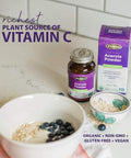 Flora Acerola Powder Vitamin C & Antioxidants Immune Support Supplement Organic Nongmo & Vegan 1.7 Oz. Glass Bottle