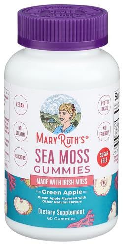 Maryruth's Organics Gummies Sugar Made With Irish Sea Moss For 60 Count
