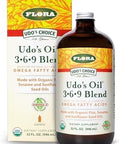 Flora Udo'S Oil 369 Blend Vegan Omega3 & Omega6 Contains Organic Coconut & Flax Seed Oil Keep Chilled 32 Fl. Oz.
