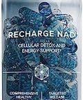 Isagenix Recharge NAD - Cellular Detox Comprehensive Healthy Aging and Energy Support - 1 Bottle - 60 ct Targeted Release Capsules