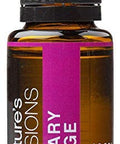 Nature s Fusions Clary Sage 100% Pure and Essential Oils 15 mL