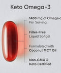 Sports Research Keto Omega Fish Oil With Wild Sockeye Salmon Antarctic Krill Oil Astaxanthin & Coconut Mct Oil - 1200Mg Of Epa & Dha Per Serving Keto Certified & Non-Gmo Verified (120 Softgels)