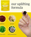 Organifi Happy Drops - Daily Superfood Happy Gummies For Adults - Mood Support Supplement For Balance, Bliss, Energy And Taking The Edge Off - Sweet Lemon Flavor - 60 Gummies