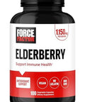 Force Factor Elderberry Capsules, Immunity Supplement And Antioxidants Supplement For Men And Women, Daily Immunity Boost, Vegan, No Gelatin, Non-Gmo, 100 Vegetable Capsules