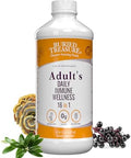 Buried Treasure Adult Daily Immune Wellness 16 Fl Oz 16 Serv Liquid Nutrient Blend For Immune Support With Elderberry Ecea Vitamins & More