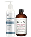 M3 Naturals Magnesium Lotion & Cold Pressed Castor Oil Bundle