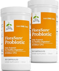 Terry Naturally Florasure Probiotic Digestion Supplement To Aid Against Occasional Bloating & Support Gas Relief Gut Health Support With Bifidobacterium Bifidum 30 Capsules (Pack Of 2)