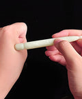 Leosense Jade Acupressure Pen - Deep Tissue Trigger Point Massage Therapy Tool - Reflexology Pressure Point Meridian Massager For Full Body Relax Natural Jade Stone Facial Massage Beauty Pen