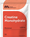 Micro Ingredients Creatine Monohydrate 5000Mg 500 Capsules Pure Creatine Pills Micronized Unflavored Powder Source Easy Absorption Keto Non-Gmo