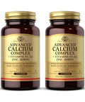 Solgar Advanced Calcium Complex - 120 Tablets Pack Of 2 - With Zinc Boron Vitamins D3 & K2 - Non-Gmo Gluten Free Dairy Free 60 Total Servings