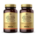 Solgar Advanced Calcium Complex - 120 Tablets Pack Of 2 - With Zinc Boron Vitamins D3 & K2 - Non-Gmo Gluten Free Dairy Free 60 Total Servings