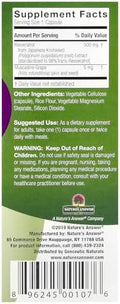 Genceutic Naturals Wild & Pure Resveratrol Vegetarian Capsules 60Count