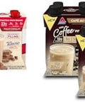 Atkins Chocolate Meal Size Protein Shake With 23G Protein 12 Count & Atkins CafÃƒÂ© Au Lait Iced Coffee Protein Shake With 15G Protein 12 Count Bundle