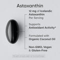 Sports Research Triple Strength Vegan Astaxanthin Supplement From Algae - Plant Based Softgels For Antioxidant Activity Skin & Eye Health - Non-Gmo Verified Made With Coconut Oil - 12Mg 60 Count