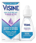 Visine Dry Eye Relief Tired Eye Lubricant Eye Drops Moisturizing & Soothing Sterile Drops For Irritated Dry & Tired Eyes Due To Screen Time Irritation Polyethylene Glycol 0.5 Fl. Oz